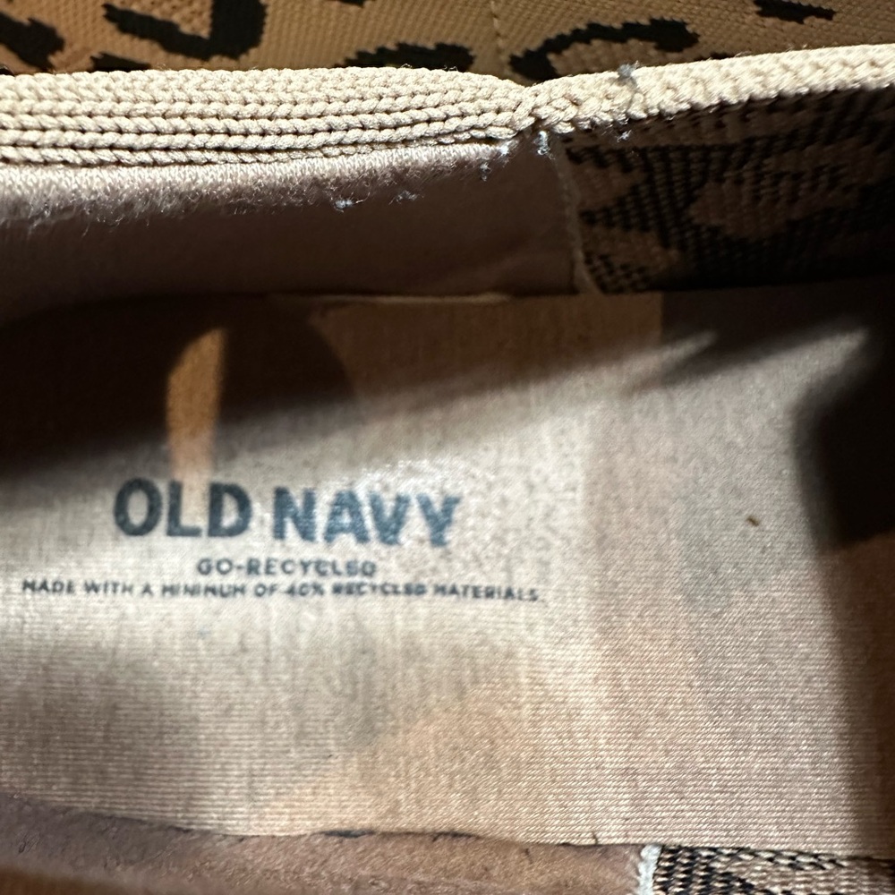 Old Navy Tan and Black Leopard Slip-On Sneakers - Picture 5 of 6